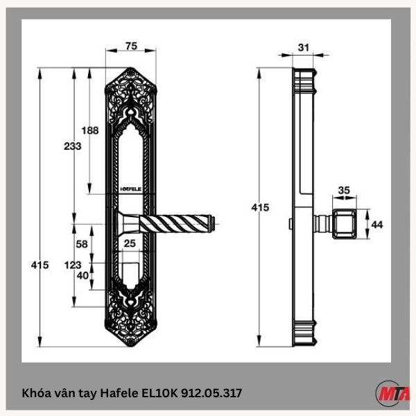 khóa hafele 912.05.317