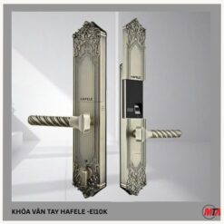 khóa điện tử hafele El10K thiết kế cổ điển màu đồng cổ, chức năng mở cửa : vân tay, thẻ từ, mã số, chìa cơ, ứng dụng điện thoại