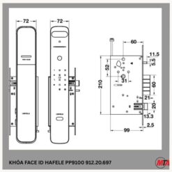 Khóa nhận diện khuôn mặt Hafele PP9100