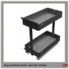 Rổ gia vị Hafele Utensio Plus H2 Basic Unit 545.14.324 màu xám than chì cho tủ rộng phủ bì 400mm