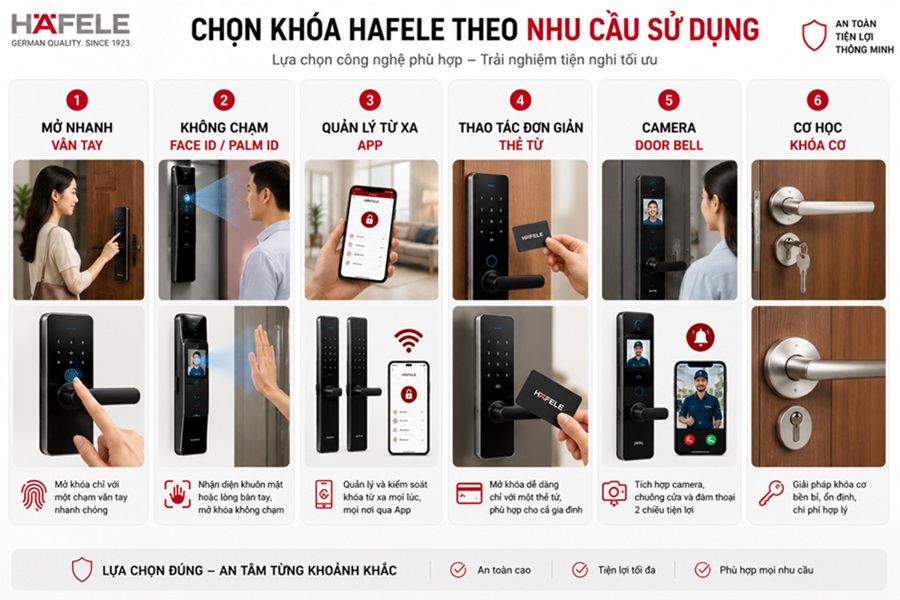 khóa hafele cho cửa phòng