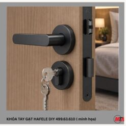 Khóa tay gạt hafele dòng DIY set B màu xám ghi